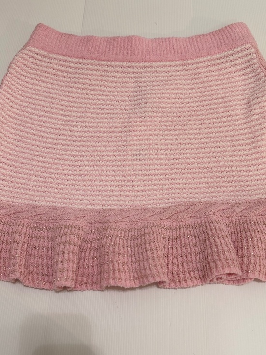 LoveShackFancy Dresses & Skirts - NWT LOVESHACKFANCY Heiress knitted miniskirt, Orchid Pink Colour. Size XL